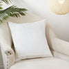 Ruffled Design Pillow - Down Filled Ivory