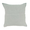 Fringed Design Linen Pillow - Blue-Grey