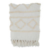 Diamond Embellished Throw Ivory