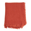 Waffle Weave Throw Rust