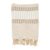 Woven Striped Throw Natural