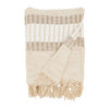 Woven Striped Throw Natural