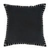 Chunky Whip Stitch Pillow Black