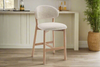Luna Natural Oak Counter Stool - Beige