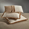 Zodax Amaranth 2-Tone Cotton And Jute Throw Pillows, Set Of 2