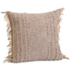 Cus Linen/cott W/ Fringe Det Pillow