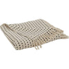 Stitched Line Throw, Ivory