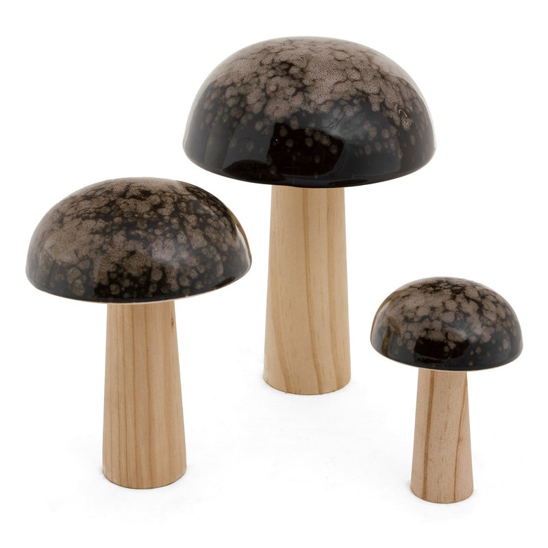 DECO LG MUSHROOM BROWN-NAT