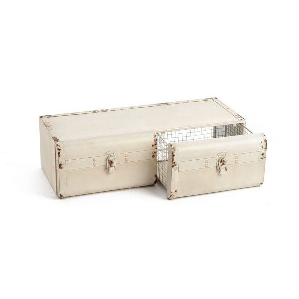 SHELF IRN SUITCASE WHT 24X11