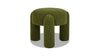 Olea Boucle Ottoman - Moss Green