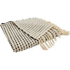 Stripe Woven Throw Blanket - Black