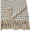 Stitched Line Throw, Ivory