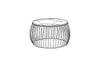 SOTO GOLD ROUND MARBLE COFFEE TABLE WIRE METAL BASE