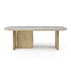 Karla Wooden Base and Ceramic Top Dining Table