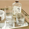 Aperitivo Triangular Glass Clear w/ Gold Rim