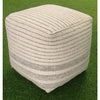 Calvalry Pouf - Ivory/Charcoal