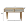 Cane Console Table - Natural