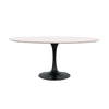 Aspen Oval Dining Table with Metal Base