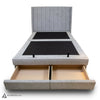 Norel King Storage Bed With Drawers - Slate