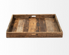 Carson (Large) 30L x 30W Brown Reclaimed Wood Tray