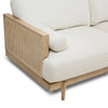 Unio Solid Oak Wood and Fabric Sectional - Mellow Ivory