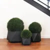 Ion Short Fiberclay Planter, Black, Small