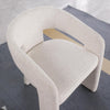 Liva Open-Back Upholstered Chair - Abby Flax