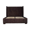 Cora Storage King Bed - Velvet Brown