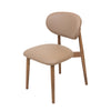 Skat Genuine Leather Dining Chair- Mocha