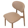 Skat Genuine Leather Dining Chair- Mocha