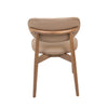 Skat Genuine Leather Dining Chair- Mocha