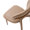 Skat Genuine Leather Dining Chair- Mocha