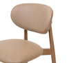 Skat Genuine Leather Dining Chair- Mocha
