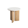 Infinity Side Table - Seashell Finish