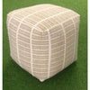 Kenniston Pouf - Beige/Ivory