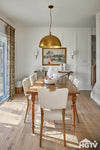 Luella Dining Chair - Sandy Beige/Cool Brown Legs