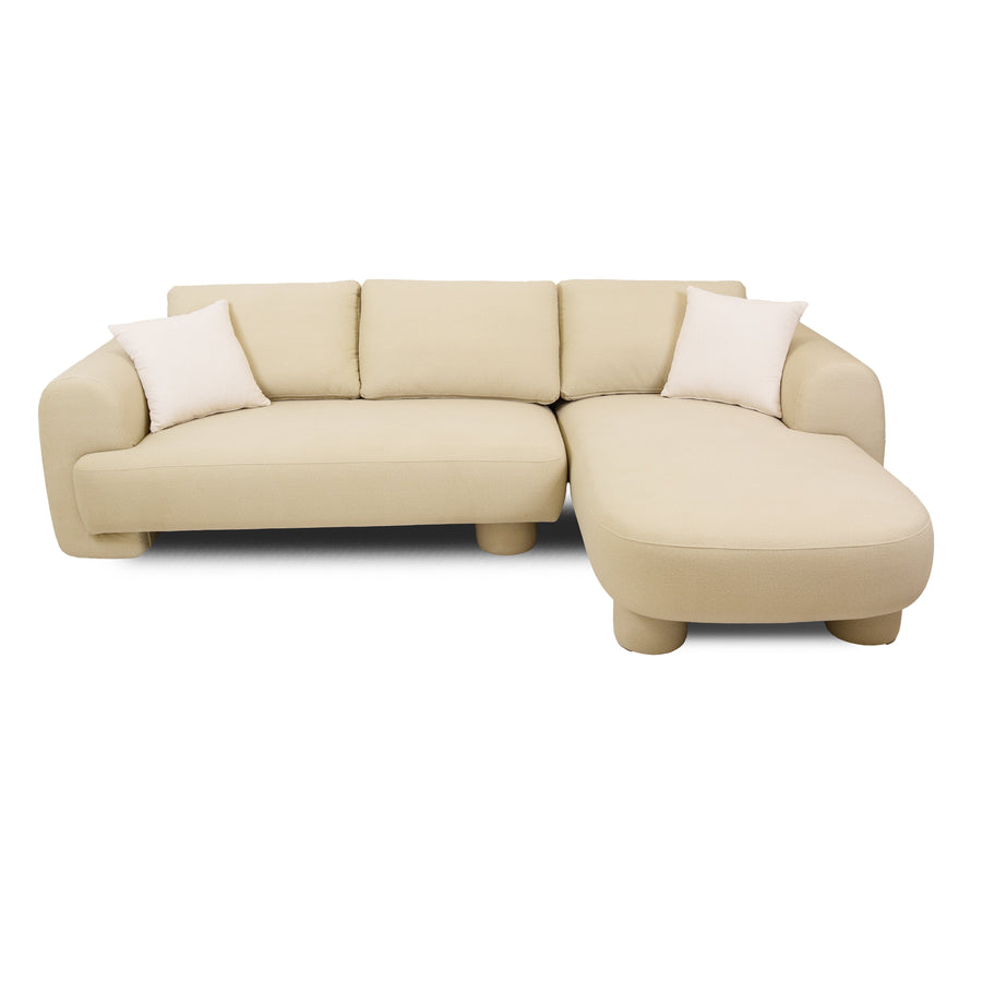 Sasha Sectional - Pale Lime Yellow