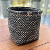 Bamboo Indoor Basket Pot –Grey Wash