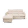 Pandina Premium Fabric Sleeper Sectional - Abby Flax
