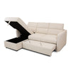 Pandina Premium Fabric Sleeper Sectional - Abby Flax
