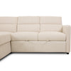 Pandina Premium Fabric Sleeper Sectional - Abby Flax