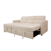 Pandina Premium Fabric Sleeper Sectional - Abby Flax
