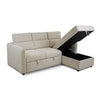 Pandina Premium Fabric Sleeper Sectional - Abby Flax