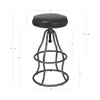 Bowie Stool - Black Leather