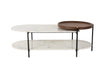 Aika Mango Wood Marble Coffee Table ( Sample Sale )