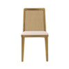 Cane Dining Chair - Oyster Linen
