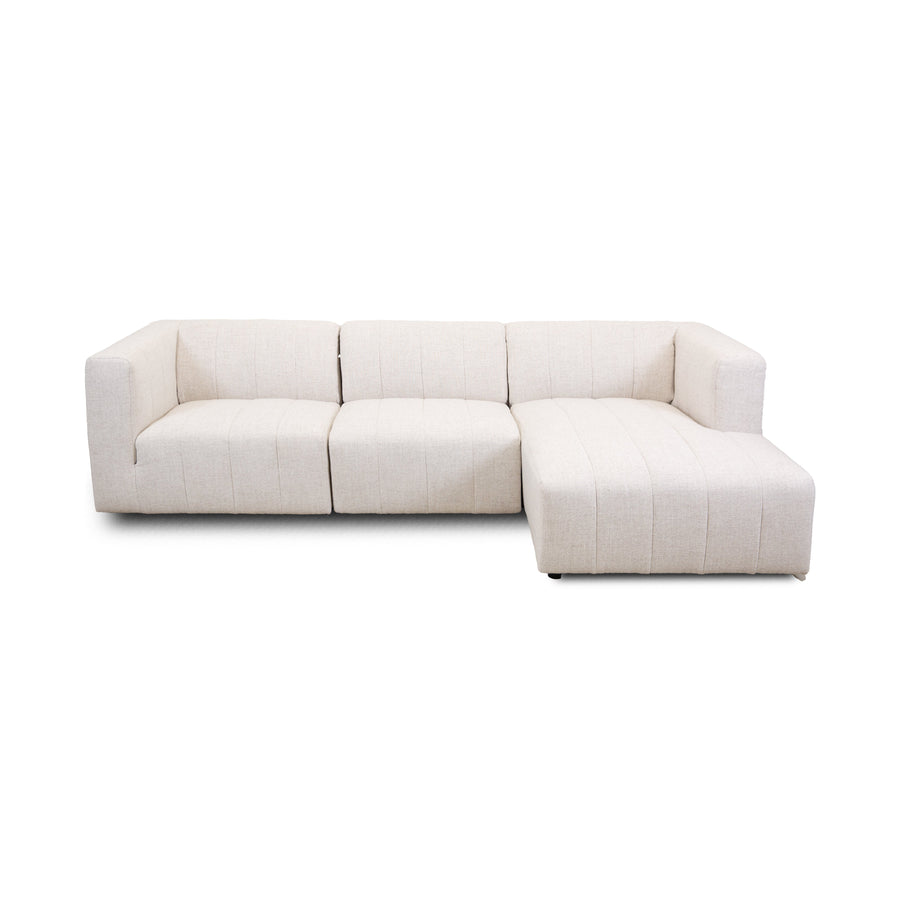 Svala Premium Fabric 3 PCs Sectional - Beige