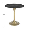 Pandora Bistro Table - Italian Black Marble