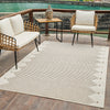 Aurora Beige Tribal Stripe Rug – 5 x 7'