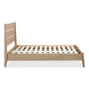 Nettie Slatted Ash Wood Platform Bed in Ginger